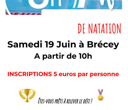 6h de natation samedi 19 juin à Brécey