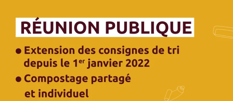 Affiche réunion publique