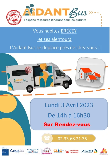 Aidant Bus à Brecey le lundi 3 avril de 14h à 16h30