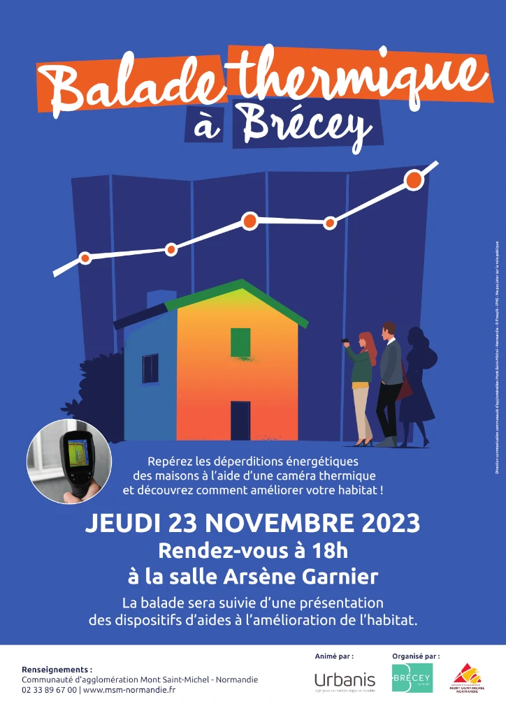 Balade thermique à Brécey le jeudi 23 novembre 2023 à 18h
